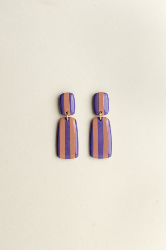 Earrings Julia - Blueberry / Guave