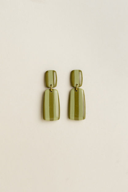 Earrings Julia - Avocado / Moss