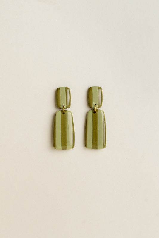 Earrings Julia - Avocado / Moss