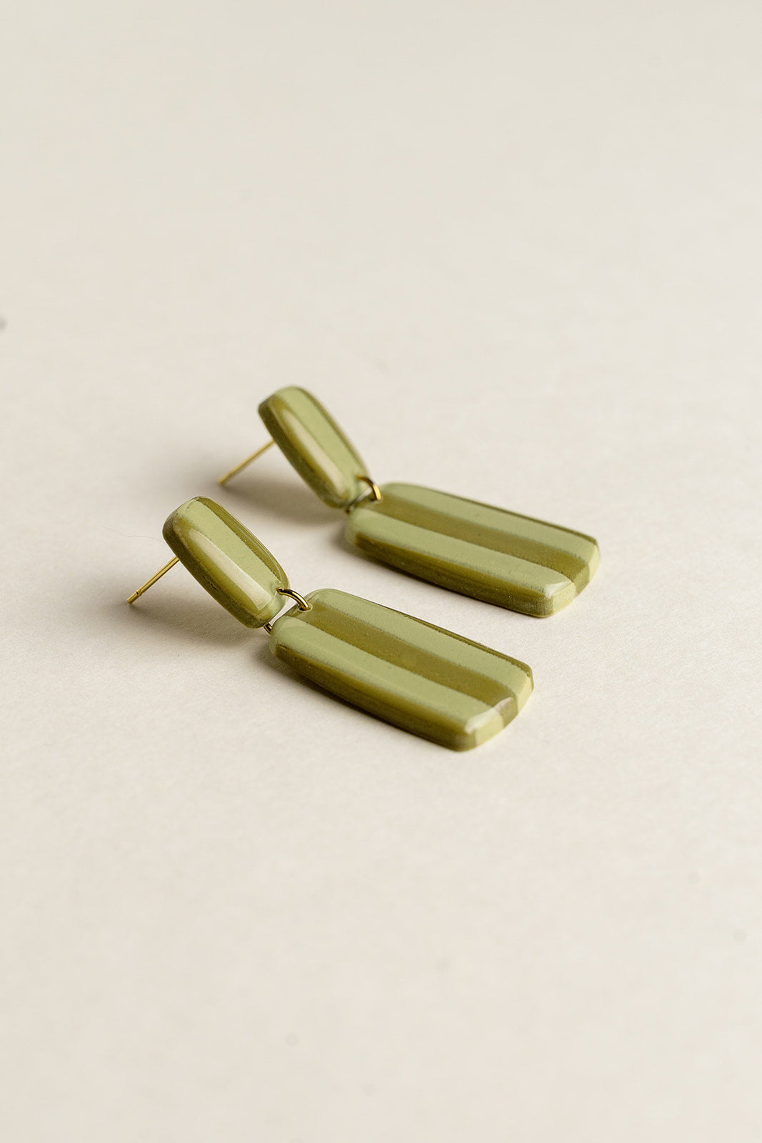 Earrings Julia - Avocado / Moss