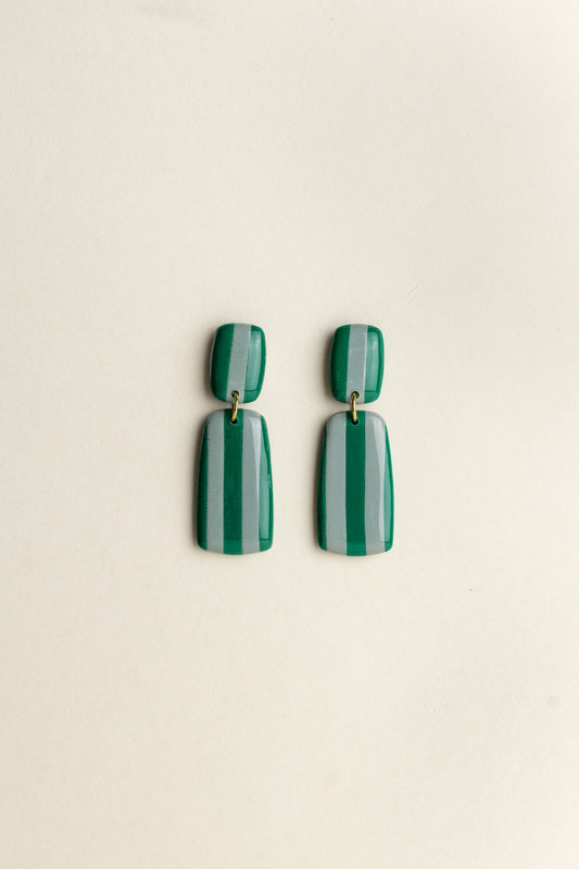Earrings Julia - Emerald / Sea