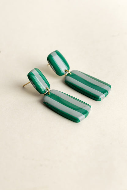 Earrings Julia - Emerald / Sea