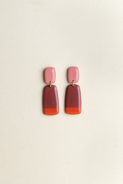 Earrings Juna - Bloom / Mauve / Sunset