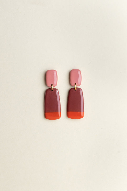 Earrings Juna - Bloom / Mauve / Sunset