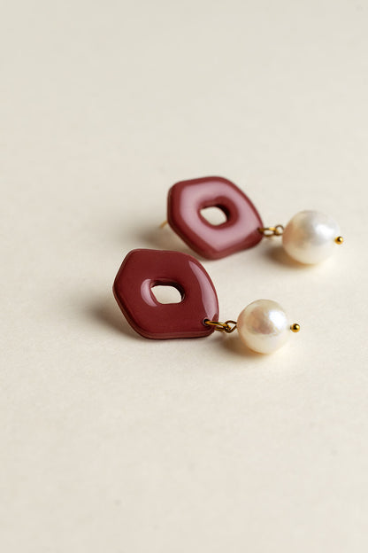 Earrings Juul - Mauve