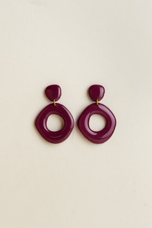 Earrings Laura - Purple