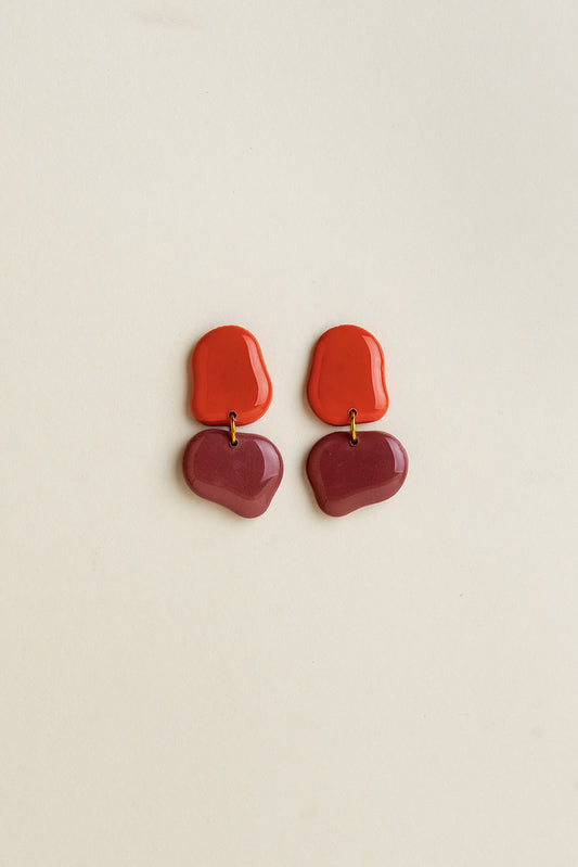 Earrings Lena - Sunset / Mauve