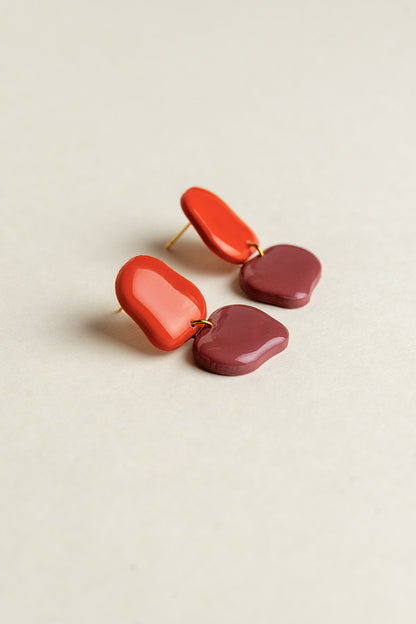 Earrings Lena - Sunset / Mauve