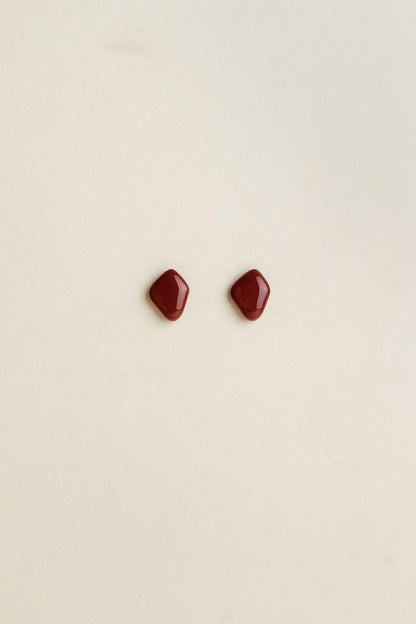 Earrings Liva - Burgundy