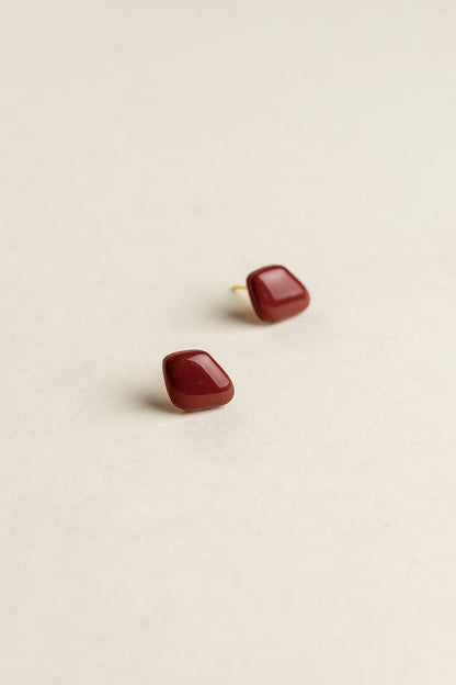 Earrings Liva - Burgundy