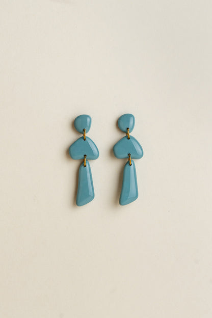 Earrings Luna - Aqua