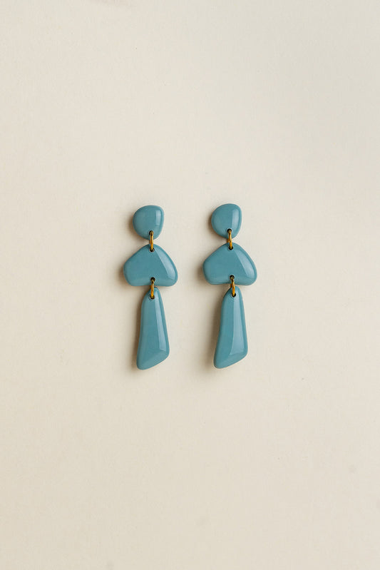 Earrings Luna - Aqua