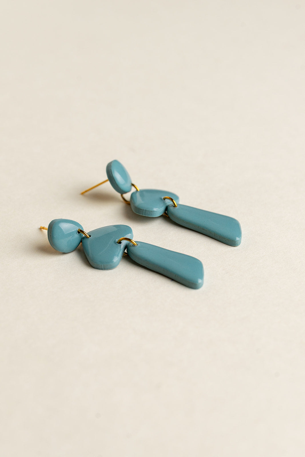 Earrings Luna - Aqua