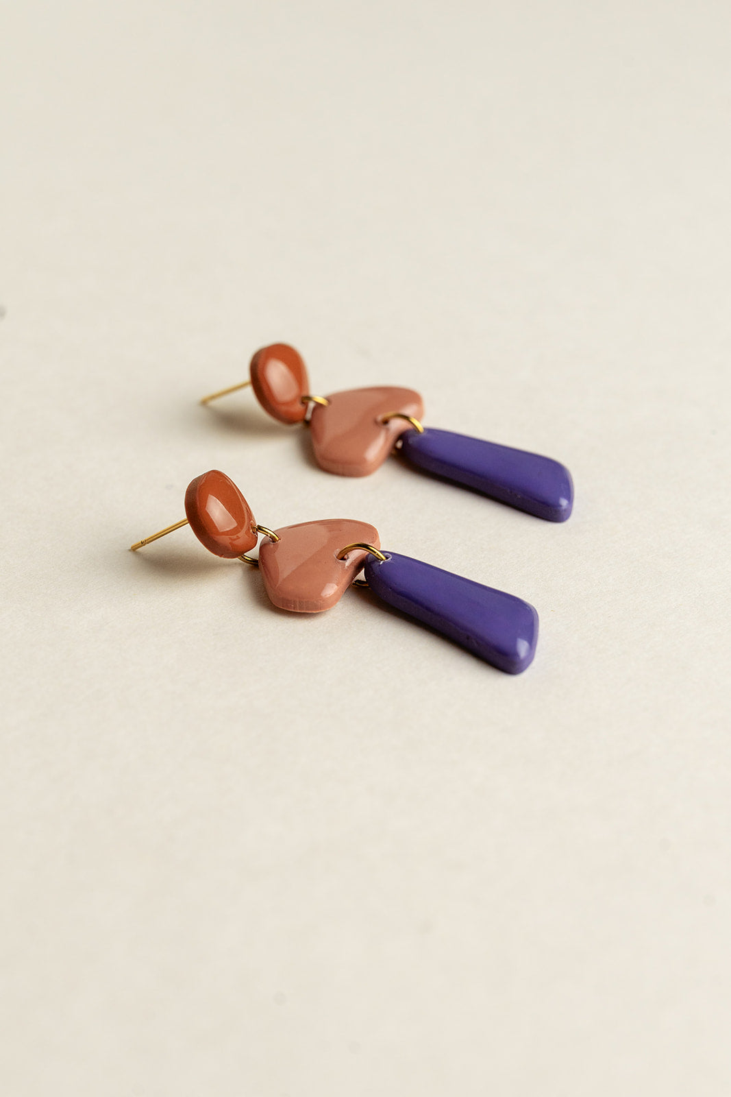 Earrings Luna - Amber / Guave / Blueberry