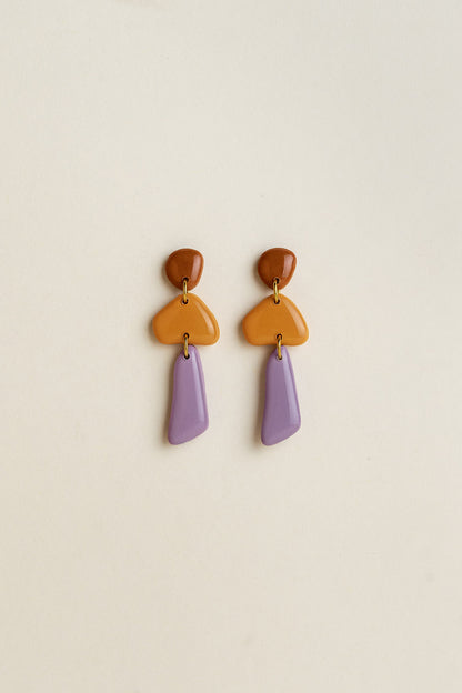 Earrings Luna - Amber / Marigold / Lavender