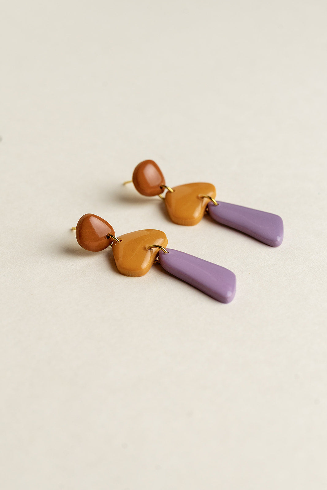 Earrings Luna - Amber / Marigold / Lavender