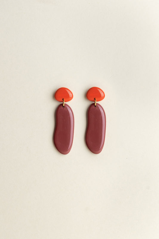 Earrings Nora - Sunset / Mauve