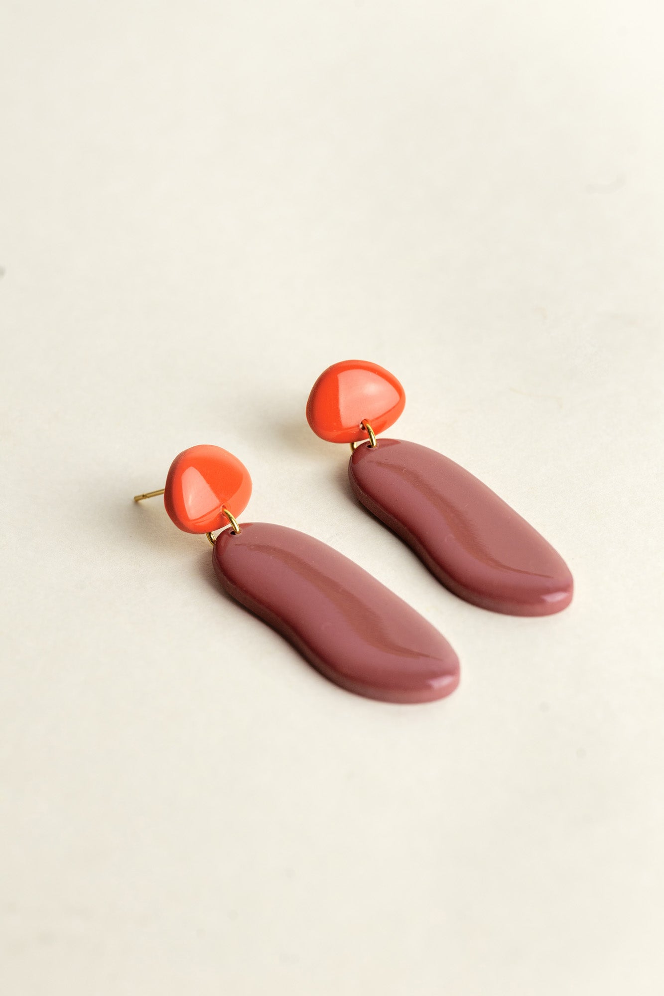 Earrings Nora - Sunset / Mauve