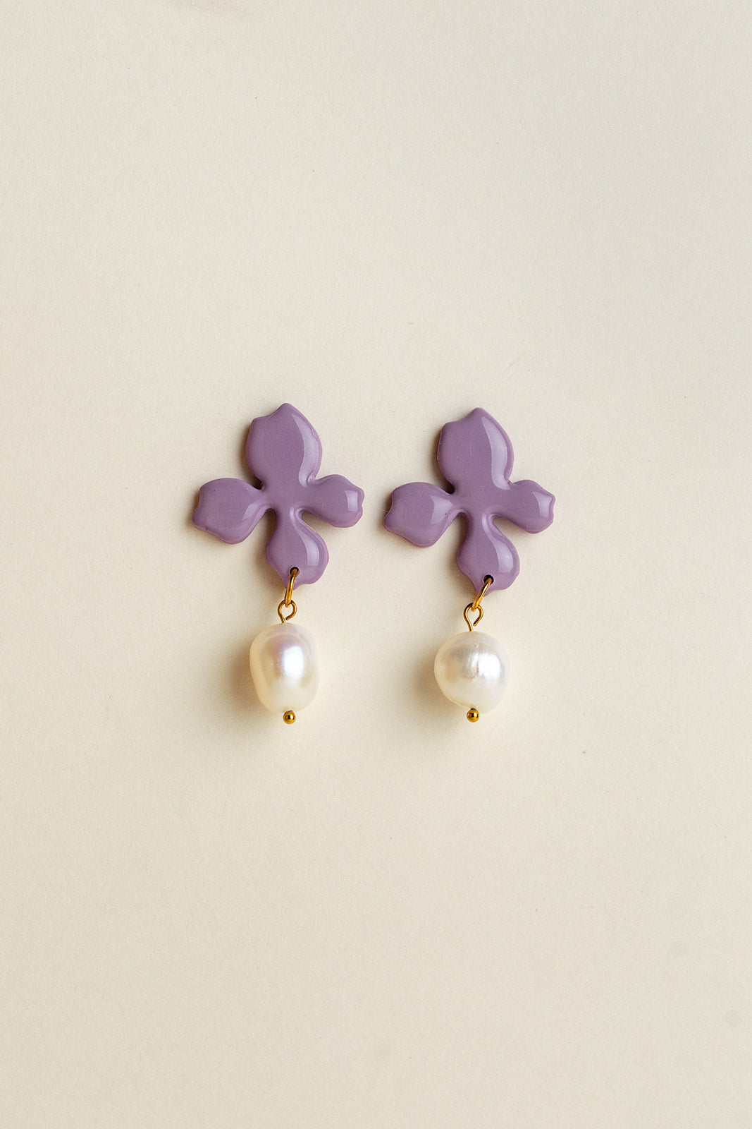 Earrings Rosa - Lavender