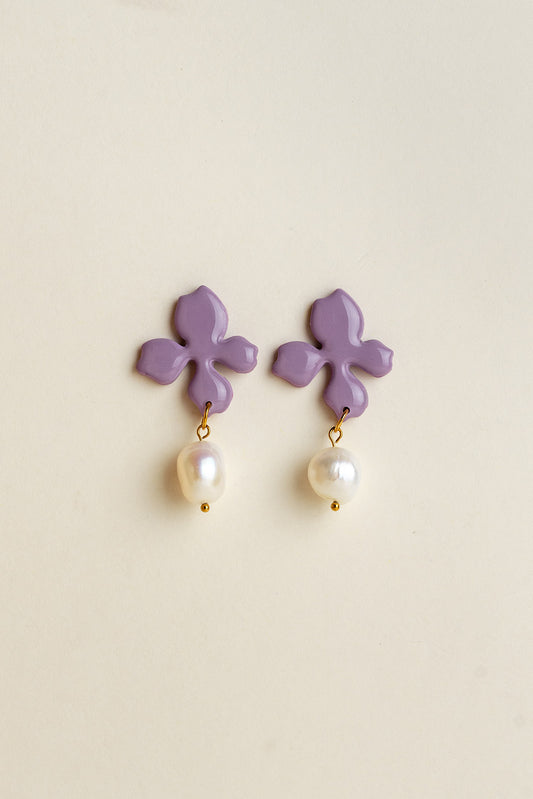 Earrings Rosa - Lavender