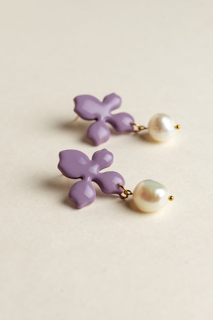Earrings Rosa - Lavender