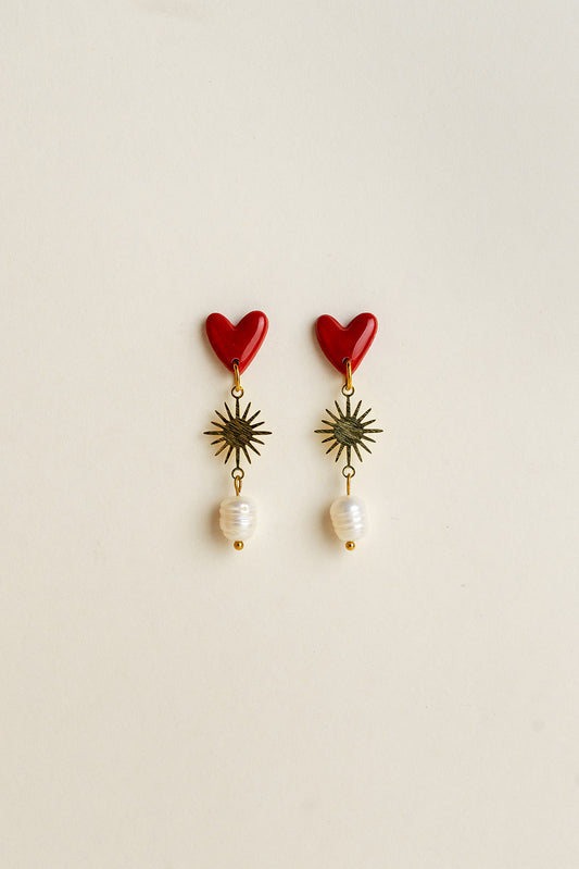 Earrings Valerie - Red