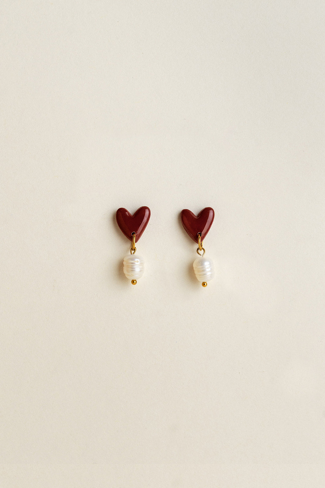 Earrings Vera - Burgundy