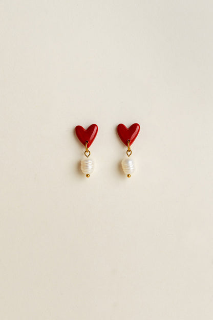 Earrings Vera - Red