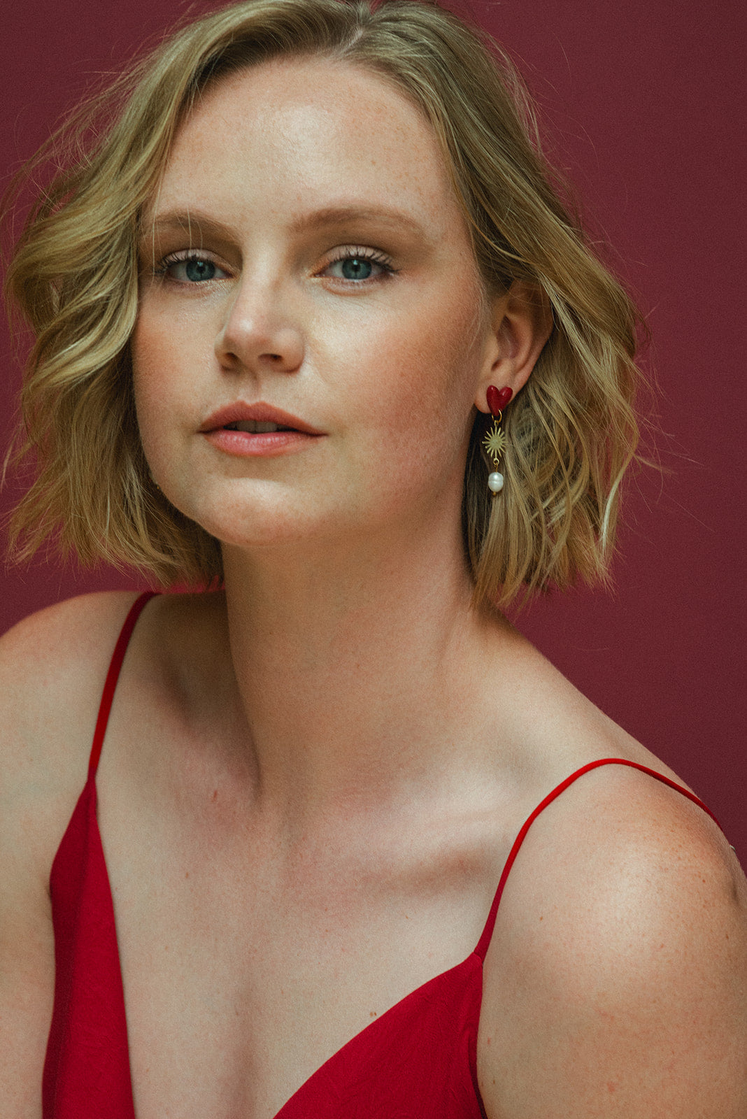 Earrings Valerie - Cherry