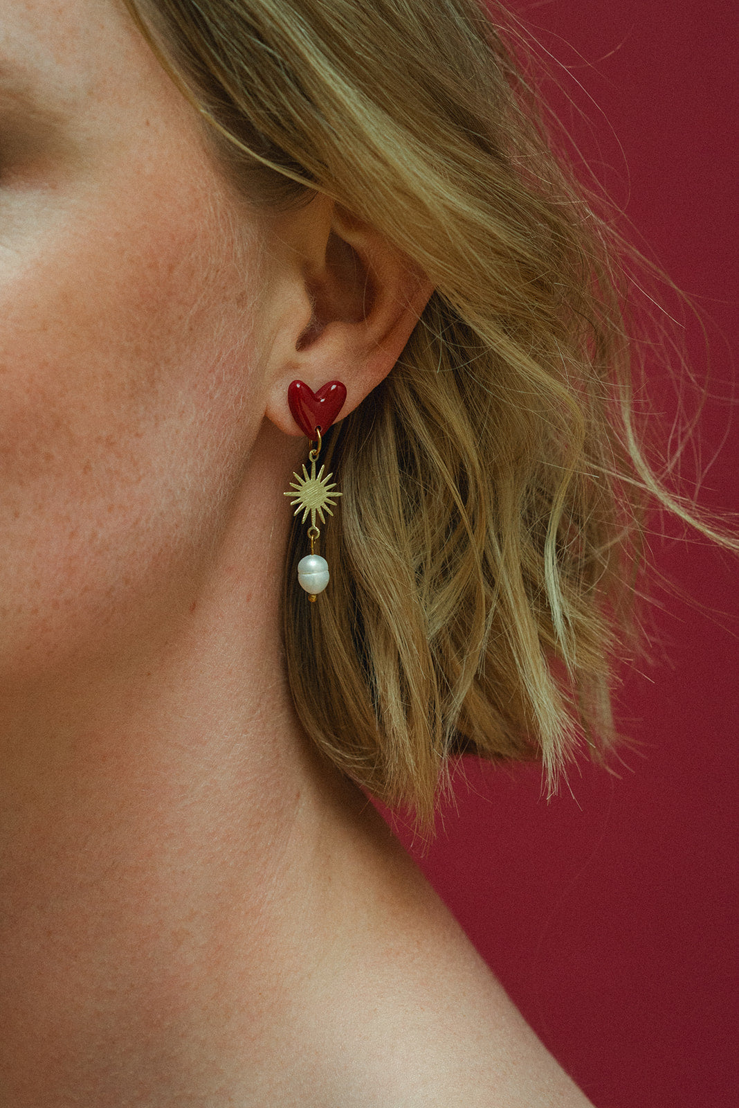 Earrings Valerie - Cherry